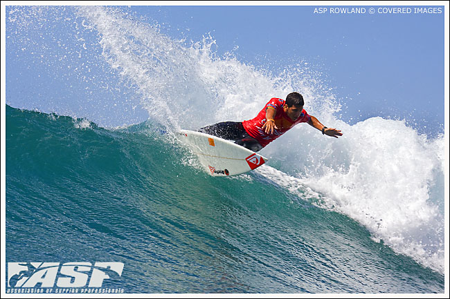 Jeremy Flores Boost Mobile Pro Day 4. Surfing Photo Credit ASP Tostee